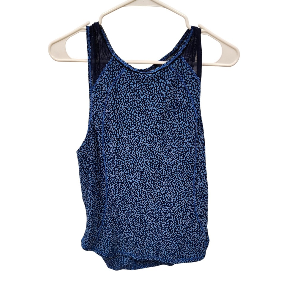 Lululemon Sculpt Tank Miss Mosaic Lakeside Blue Hero Blue Size 4 ? NOTE
